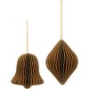 Broste Copenhagen Christmas Mix Ornament 2er Set 8 cm, Mustard