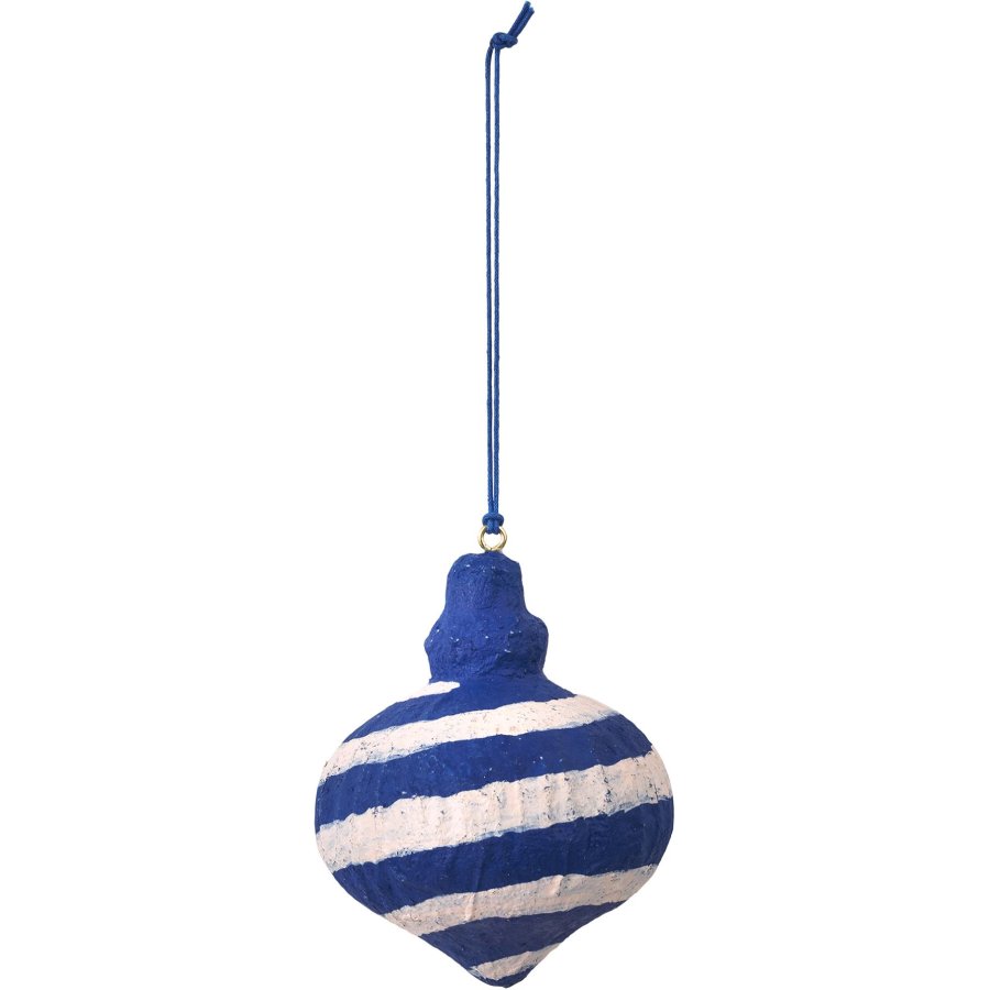 Broste Copenhagen Pulp Ornament 7,5 cm, Intense Blue