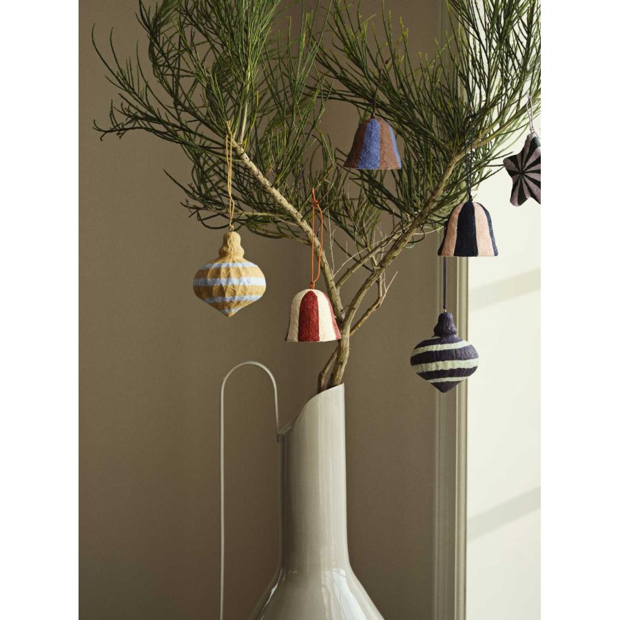 Broste Copenhagen Pulp Ornament 7,5 cm, Pigeon Blue