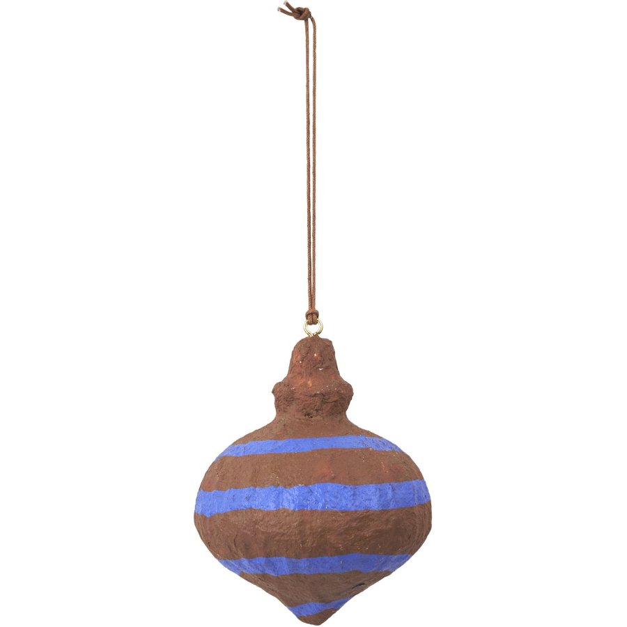 Broste Copenhagen Pulp Ornament 7,5 cm, Caramel Brown