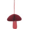 Broste Copenhagen Fungi Ornament 6,5 cm, Pompeian Red