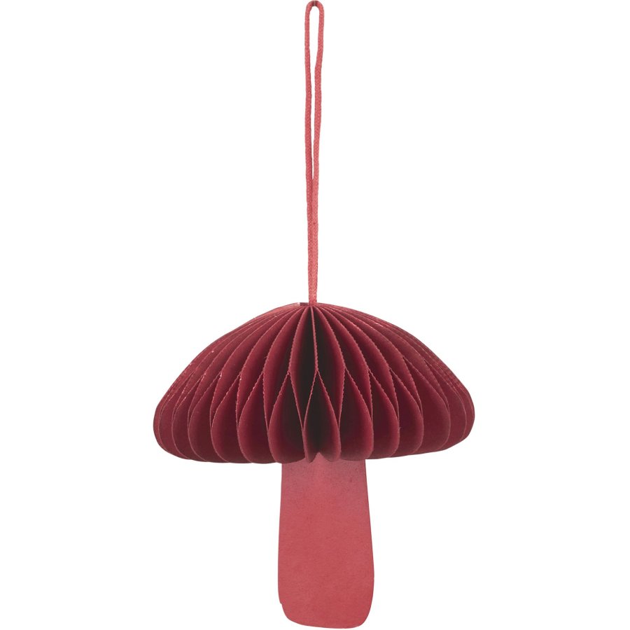 Broste Copenhagen Fungi Ornament 6,5 cm, Pompeian Red