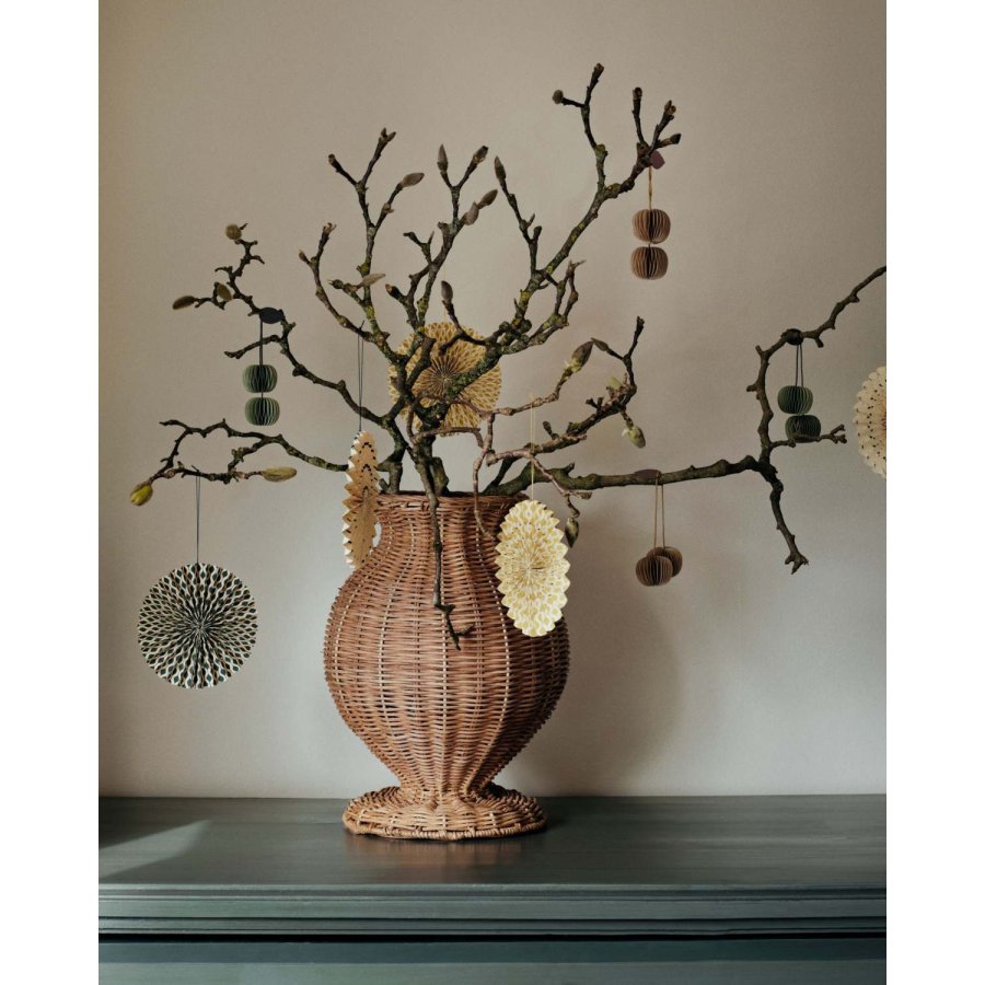 Broste Copenhagen Stella Rosette 12 cm, Forest Green