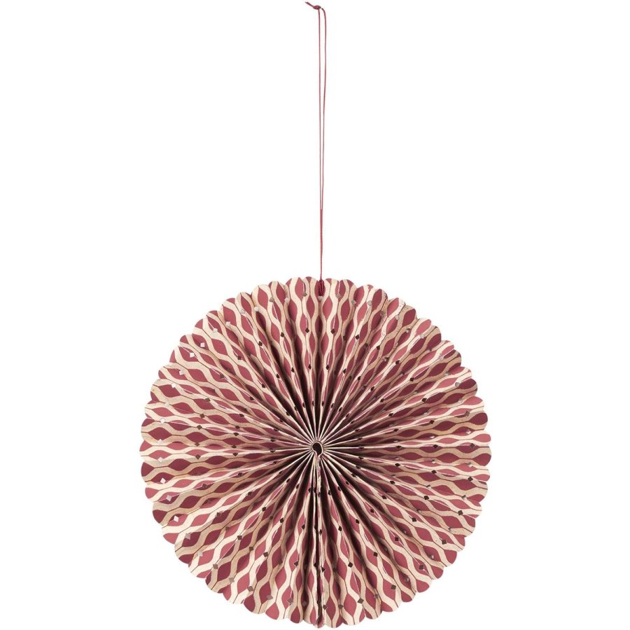 Broste Copenhagen Stella Rosette 12 cm, Pompeian Red