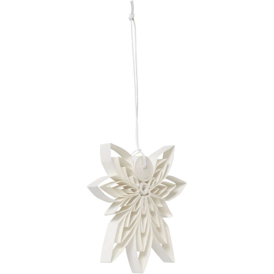 Broste Copenhagen Nora Ornament Engel B10 x L10 cm, Off White