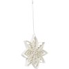 Broste Copenhagen Nora Ornament Stern 10 cm, Off White