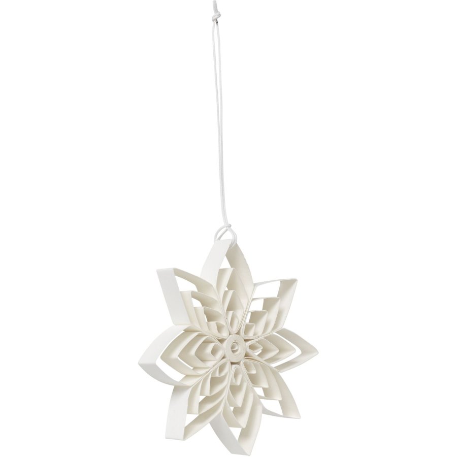 Broste Copenhagen Nora Ornament Stern 10 cm, Off White