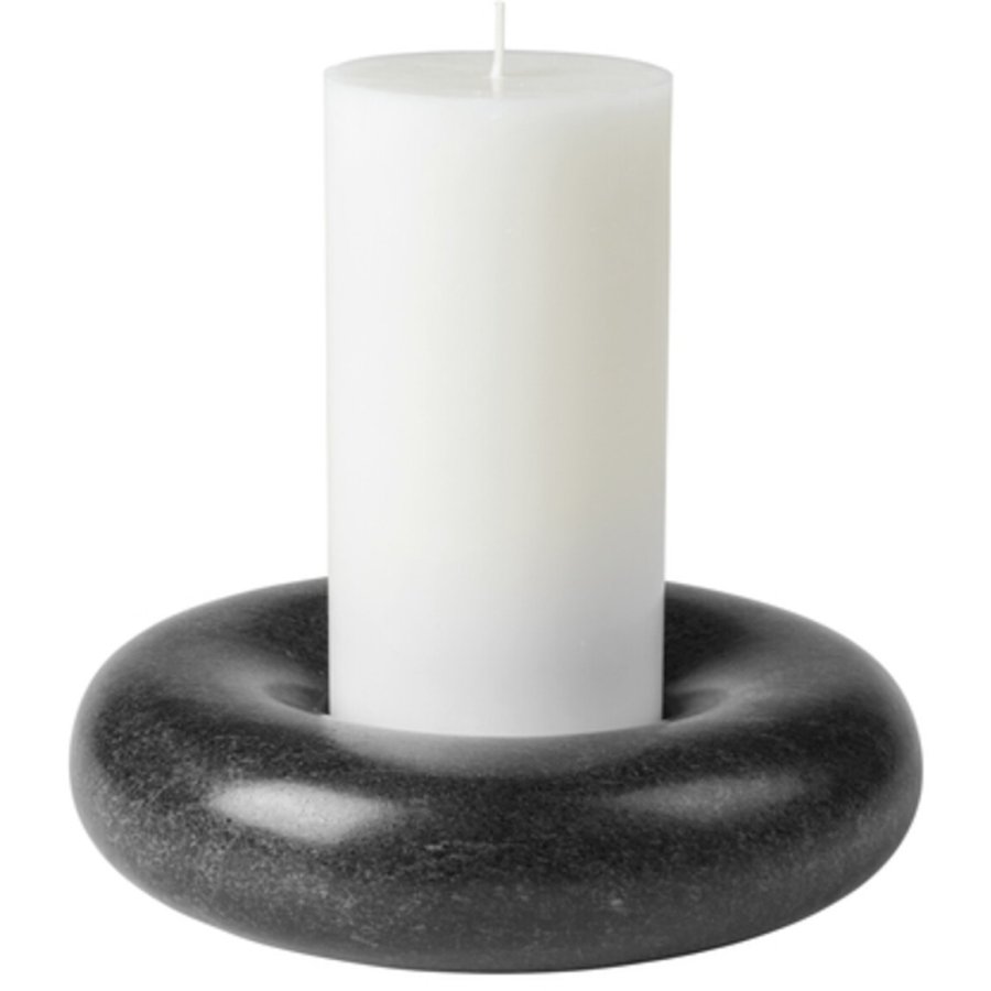 Broste Copenhagen Torus Kerzenstnder H5 cm, Schwarz