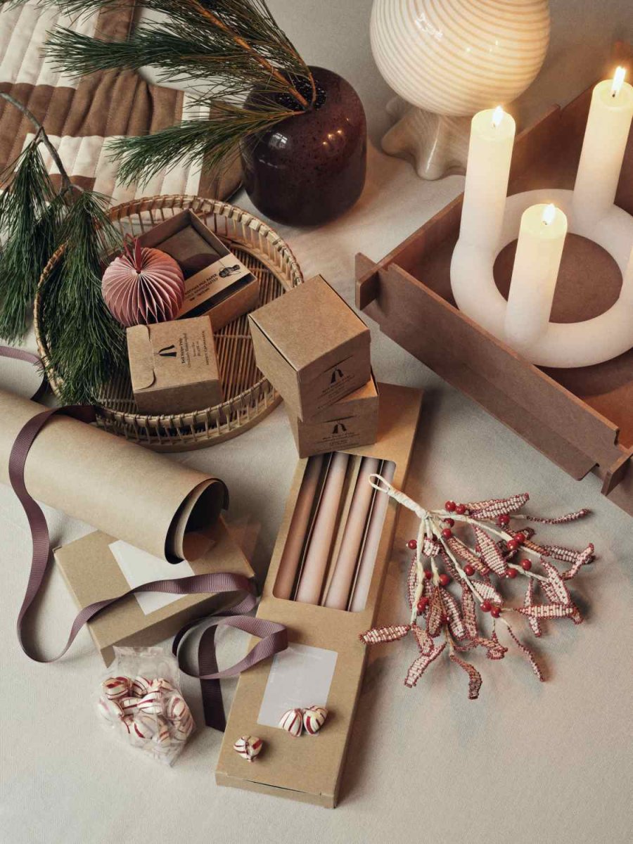 Broste Copenhagen Mistletoe Ornament 17x18 cm, Pumpkin Orange