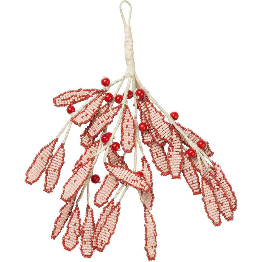 Broste Copenhagen Mistletoe Ornament 17x18 cm, Pumpkin Orange