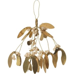 Broste Copenhagen Mistletoe Ornament 18 cm, Beige