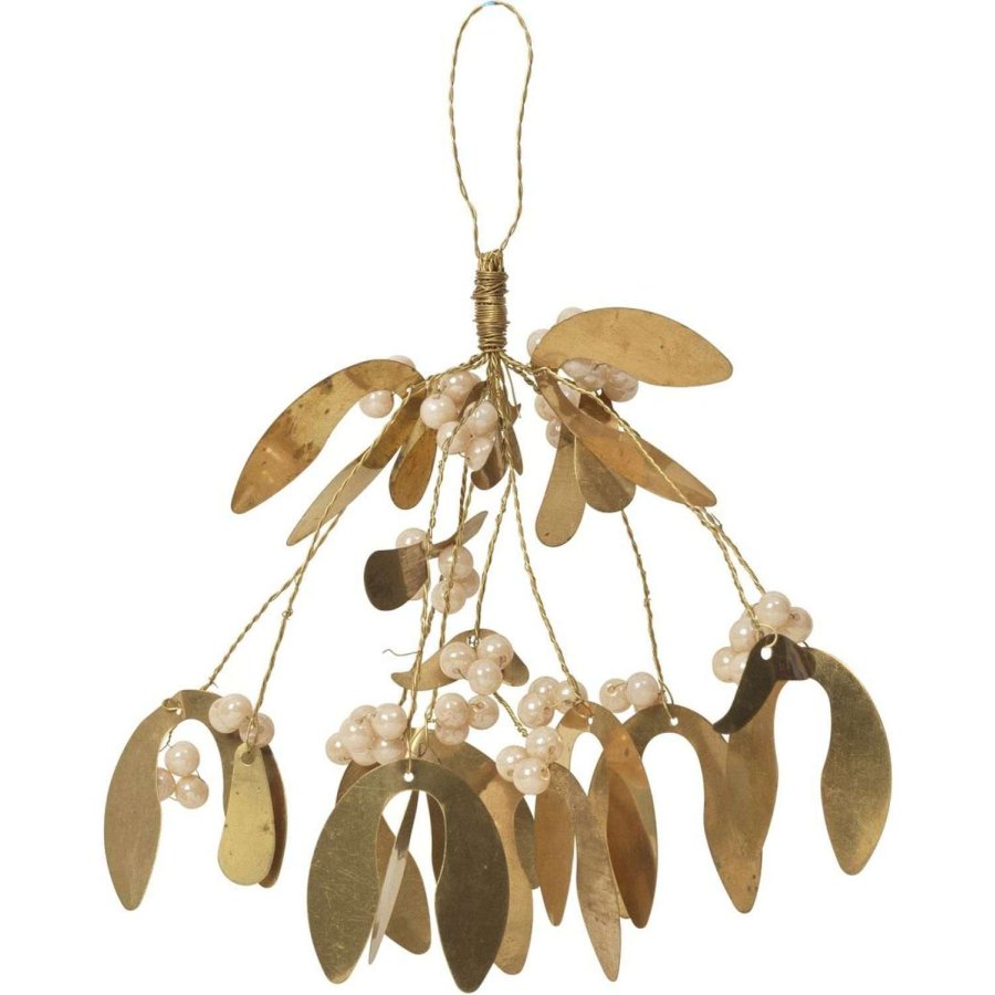 Broste Copenhagen Mistletoe Ornament 18 cm, Beige