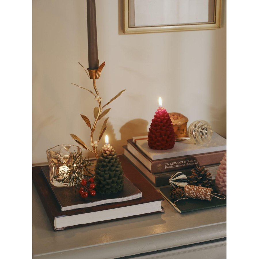 Broste Copenhagen Mistletoe Kandelaar H21 cm, Metalfinish