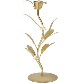 Broste Copenhagen Mistletoe Lysestage H21 cm, Metalfinish