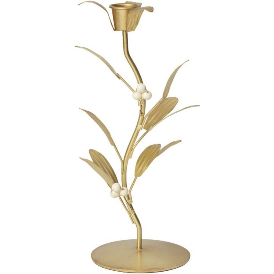 Broste Copenhagen Mistletoe Kandelaar H21 cm, Metalfinish
