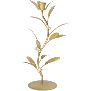 Broste Copenhagen Mistletoe Lysestage H25 cm, Metalfinish