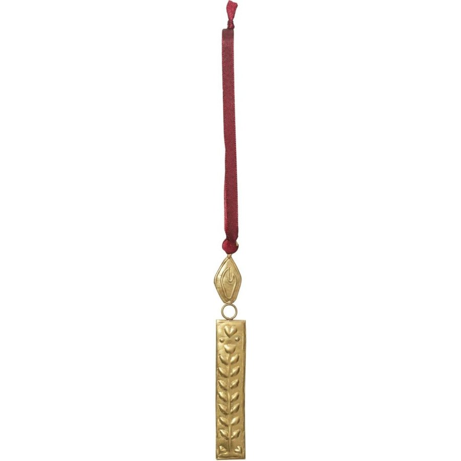 Broste Copenhagen Saga Ornament Candle 11,5 cm, Metalfinish