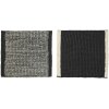 Broste Copenhagen Rigmor Spltuch 2er Set 25x25 cm, Schwarz