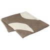 Broste Copenhagen Maren Decke 130x180 cm, Kangaroo Brown/Wei