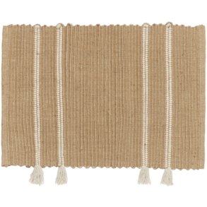 Broste Copenhagen Ezra Dørmåtte 50x70 cm, Natural/Off White