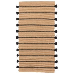 Broste Copenhagen Ezra Teppich 70x140 cm, Natur/Schwarz