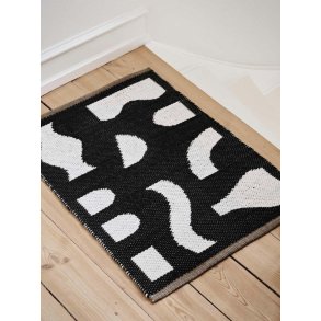 Broste Copenhagen Ceres Dørmåtte 50x70 cm, Black/Off White