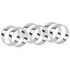 Broste Copenhagen Ring Serviettenring 6er Set 4,5 cm, Silberfarben