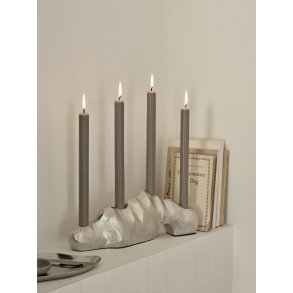 Broste Copenhagen Lumos Lysestage H11,5 cm, Sølvfinish