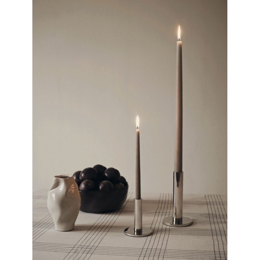 Broste Copenhagen Maro Kerzenhalter H9,5cm, Silber-Finish