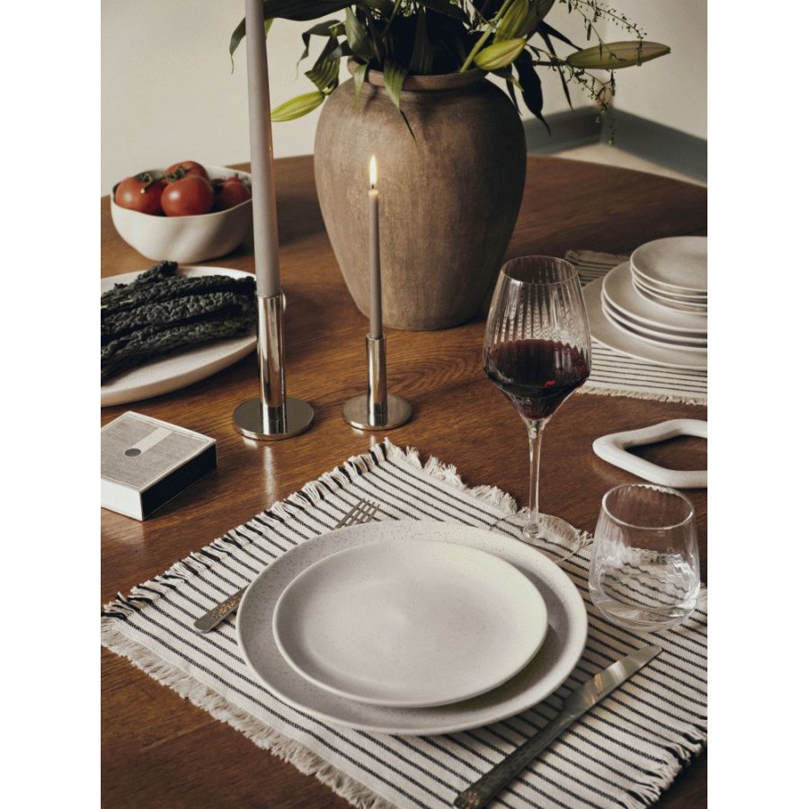 Broste Copenhagen Maro Kerzenhalter H9,5cm, Silber-Finish