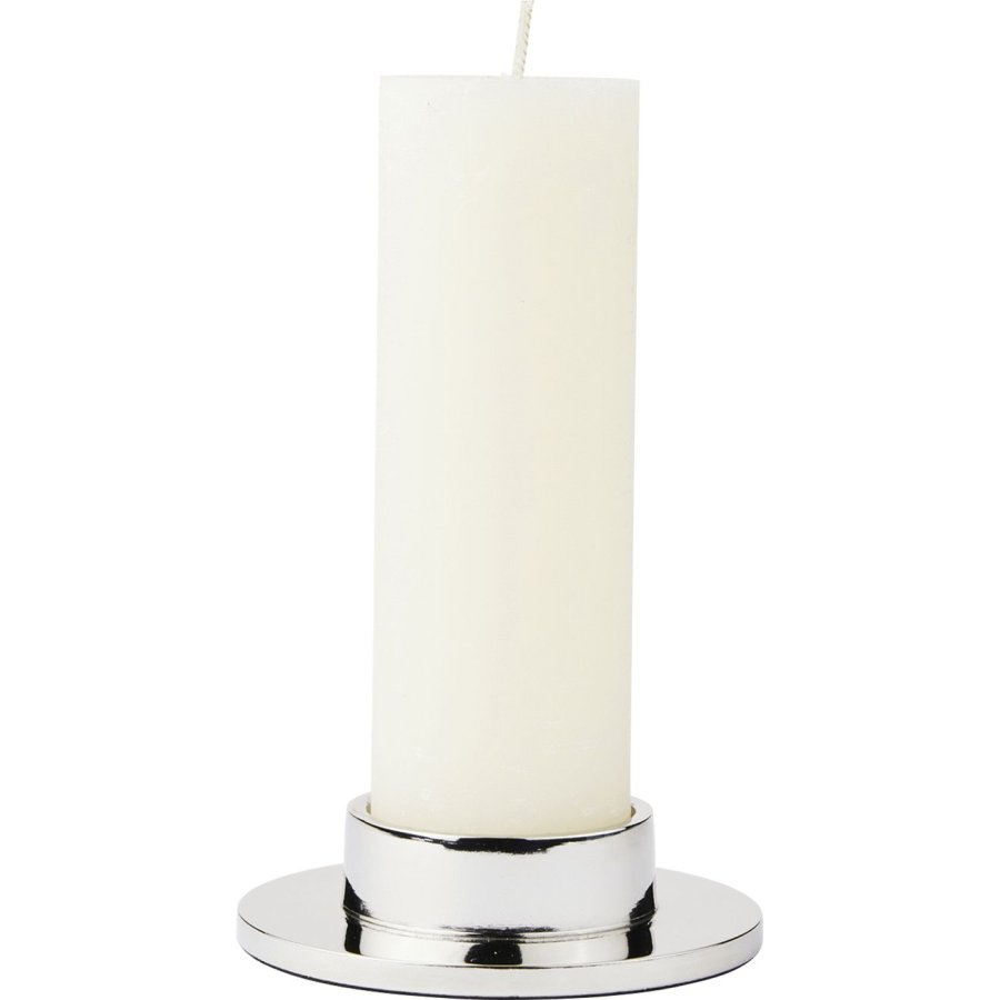 Broste Copenhagen Maro Kerzenhalter H4cm, Silber-Finish