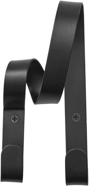 Broste Copenhagen Ribbon Wandhaken 14 cm, Schwarz