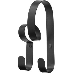 Broste Copenhagen Ribbon Wandhaken 14 cm, Schwarz