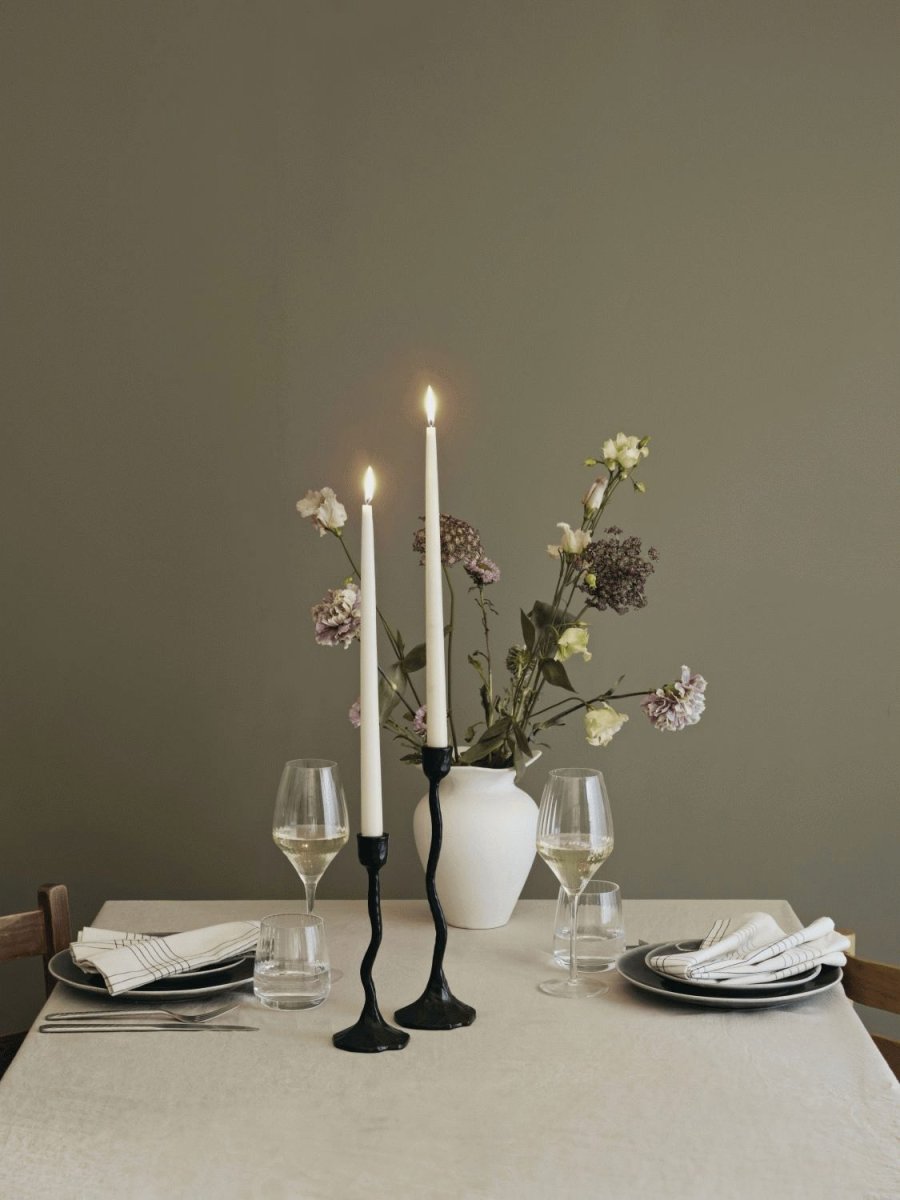 Broste Copenhagen Amy Kerzenst&auml;nder H23 cm, Schwarz