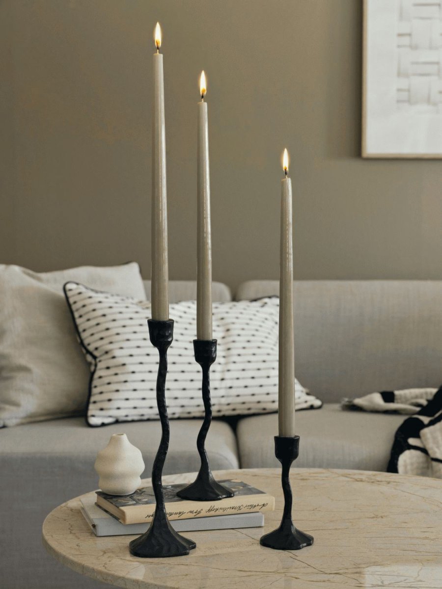 Broste Copenhagen Amy Kerzenst&auml;nder H31 cm, Schwarz