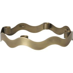 Broste Copenhagen Halo Lysestage �24,5 cm, Antik Messingfinish