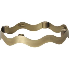 Broste Copenhagen Halo Lysestage �18 cm, Antik Messingfinish