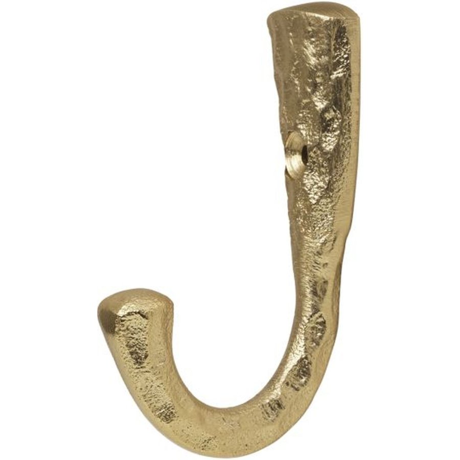 Broste Copenhagen Tess Haken 7,5x2 cm, Messingfinish