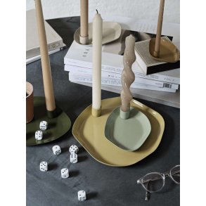 Broste Copenhagen Mie Lysestage H3 cm, Rainy Day Grey
