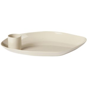 Broste Copenhagen Mie Lysestage H3 cm, Rainy Day Grey