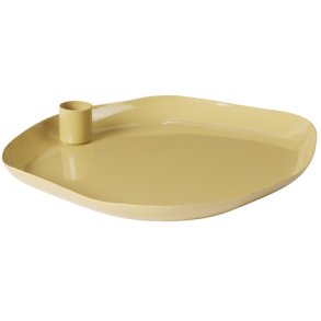 Broste Copenhagen Mie Lysestage H3 cm, Taupe Sand