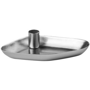 Broste Copenhagen Mie Kerzenhalter 10 cm, Silbernes Finish