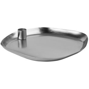 Broste Copenhagen Mie Kerzenhalter 25 cm, Silbernes Finish