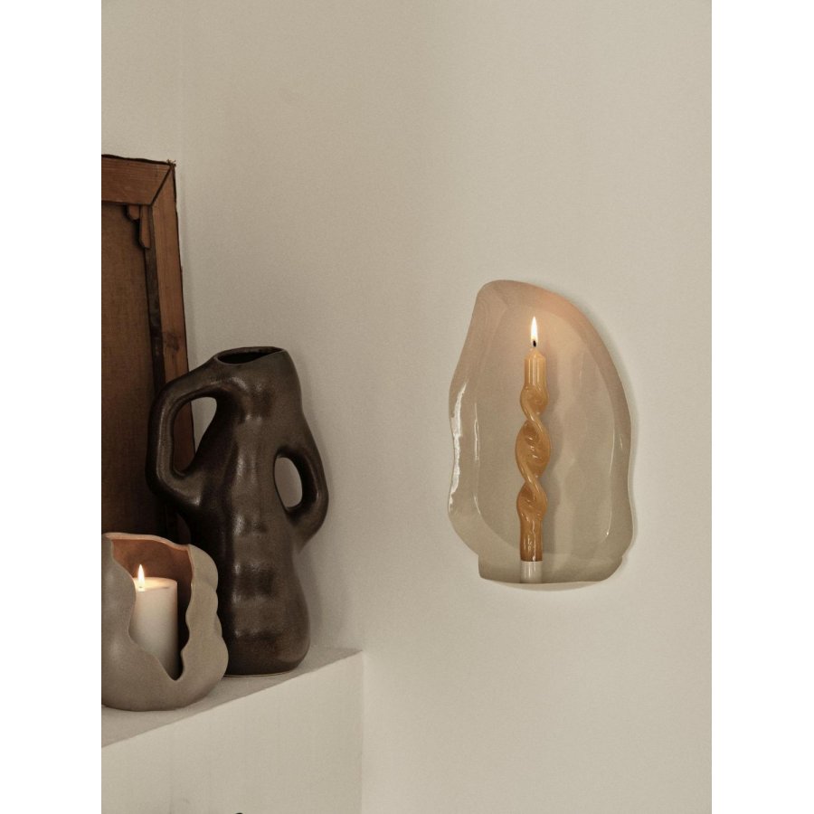 Broste Copenhagen Mie Vglysestage H30 cm, Rainy Day Grey