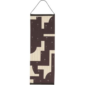 Broste Copenhagen Karla Weihnachtskalender 35x100 cm, Decadent Chocolate