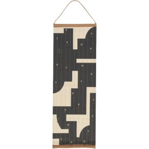 Broste Copenhagen Karla Weihnachtskalender 35x100 cm, Turkish Coffee