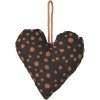 Broste Copenhagen Heart Ornament H10 cm, Turkish Coffee