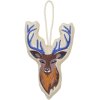 Broste Copenhagen Reindeer Ornament 10 cm, Warm Beige