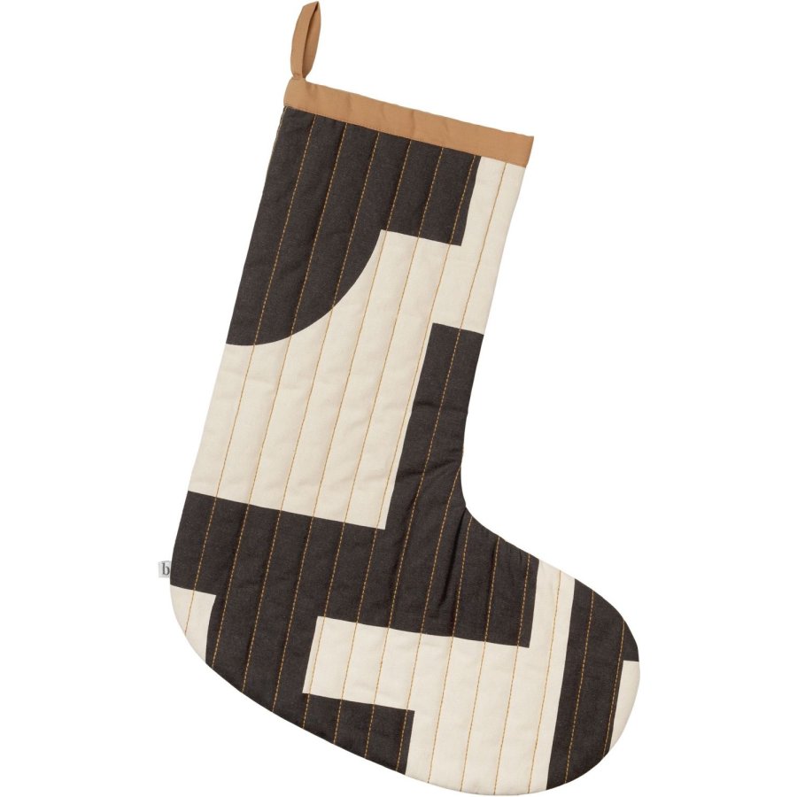 Broste Copenhagen Karla Weihnachtsstrumpf H48 cm, Turkish Coffee