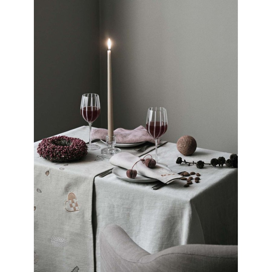 Broste Copenhagen Fryd Stoffserviette 4er Set 45x45 cm, Light Warm Grey